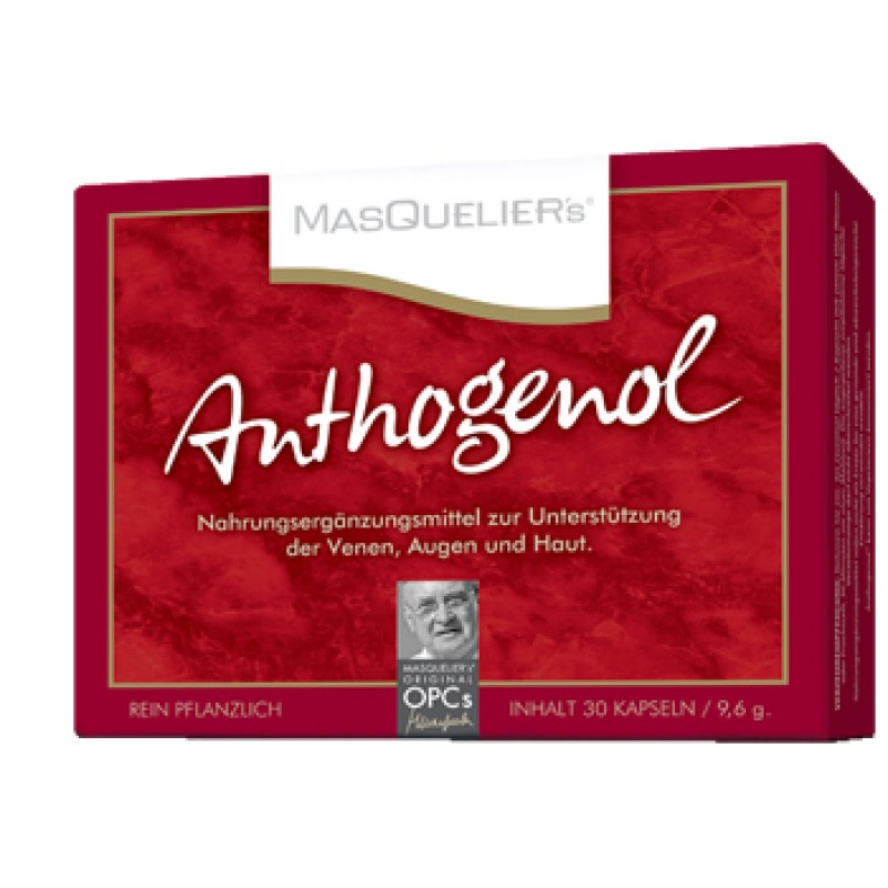 Nature's Plus Masquelier's Original OPCs Anthogenol Integratore Antiossidante 30 Capsule