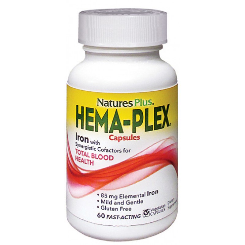 Nature's Plus Hema-Plex Integratore 60 Capsule
