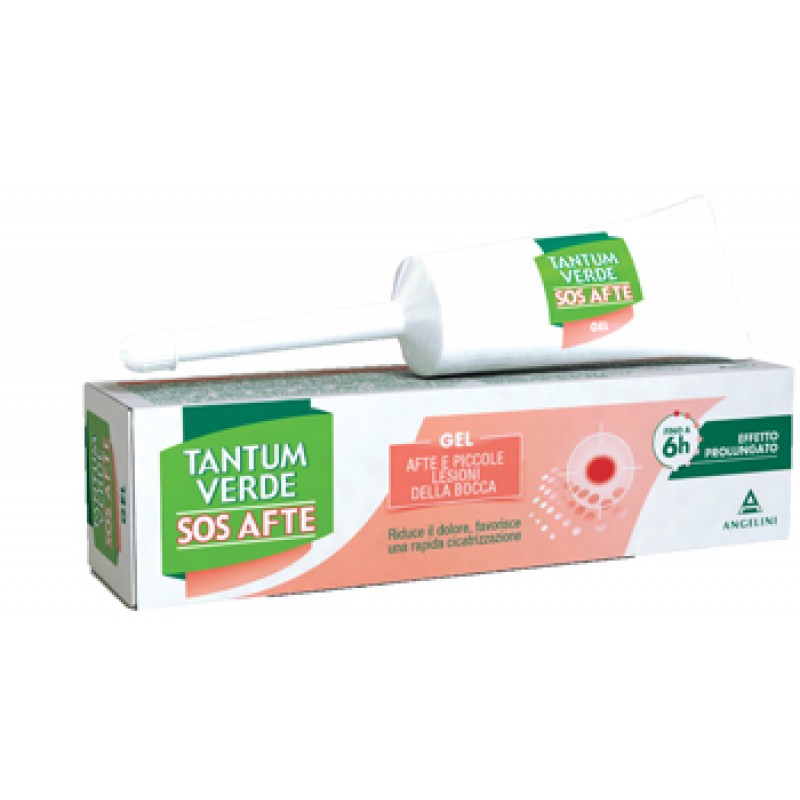 Tantum Verde SOS Afte Gel Contro Afte e Piccole Lesioni della Bocca 8 ml