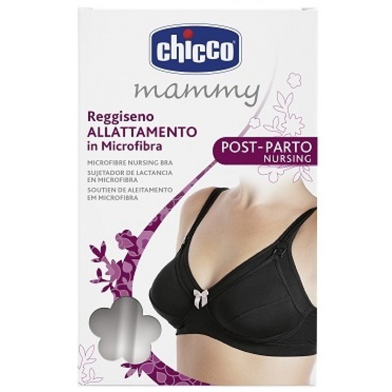 Chicco MD Reggiseno Nero Allattamento MicroFibra Taglia 6C