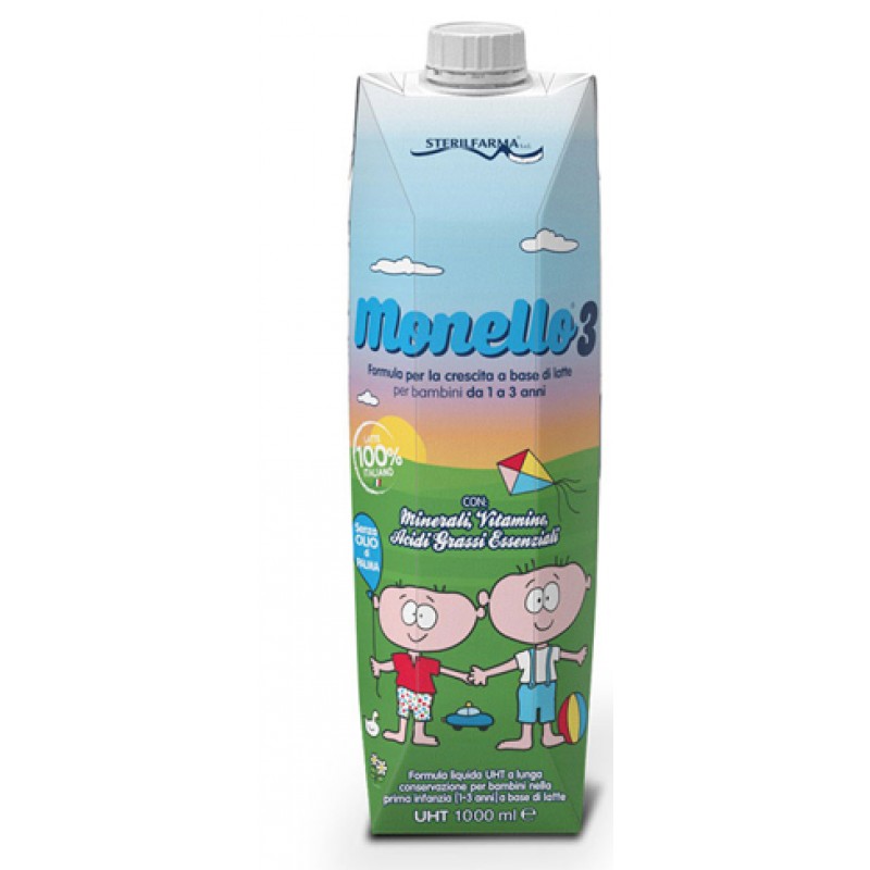 Sterilfarma Monello 3 Latte Liquido 1-3 Anni 1 L