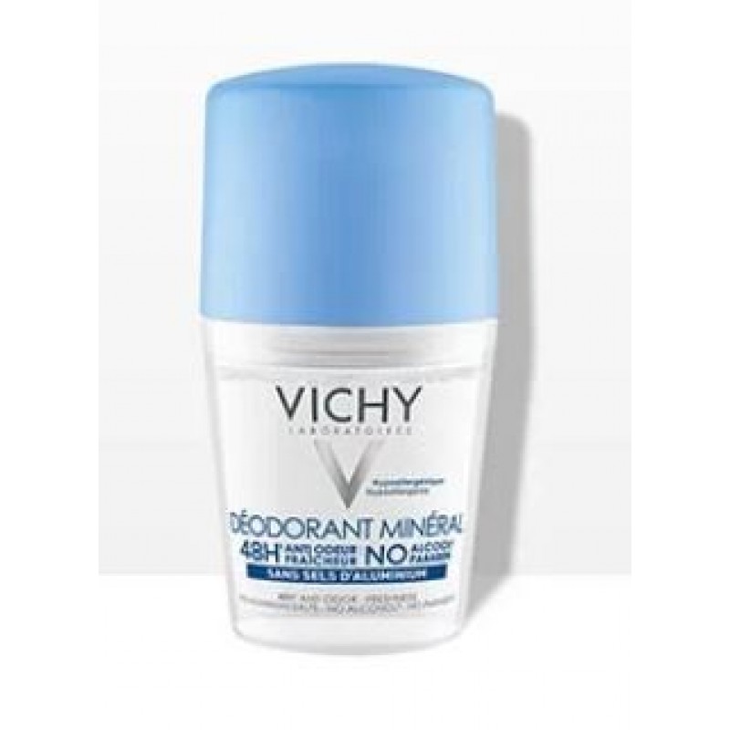 Vichy Deodorante Mineral Roll-On Pelle Sensibile o Depilata 50 mL