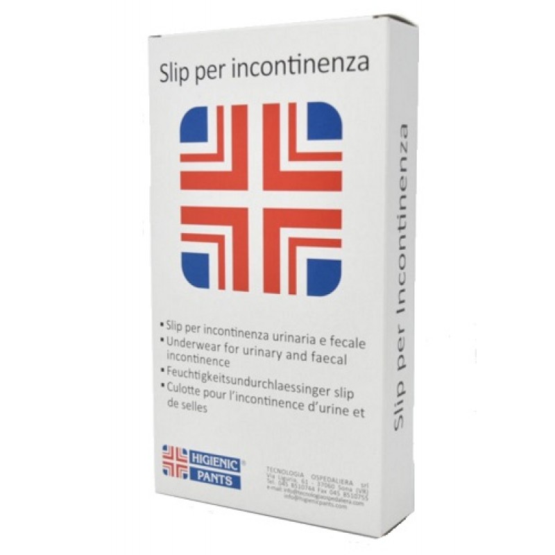 Higienic Pants Slip Incontinenza Con Bottoni Bianca Taglia 8