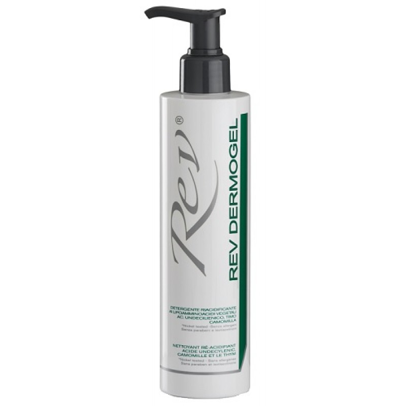 Rev Dermogel Detergente Riacidificante Antisettico Viso e Corpo 250 ml