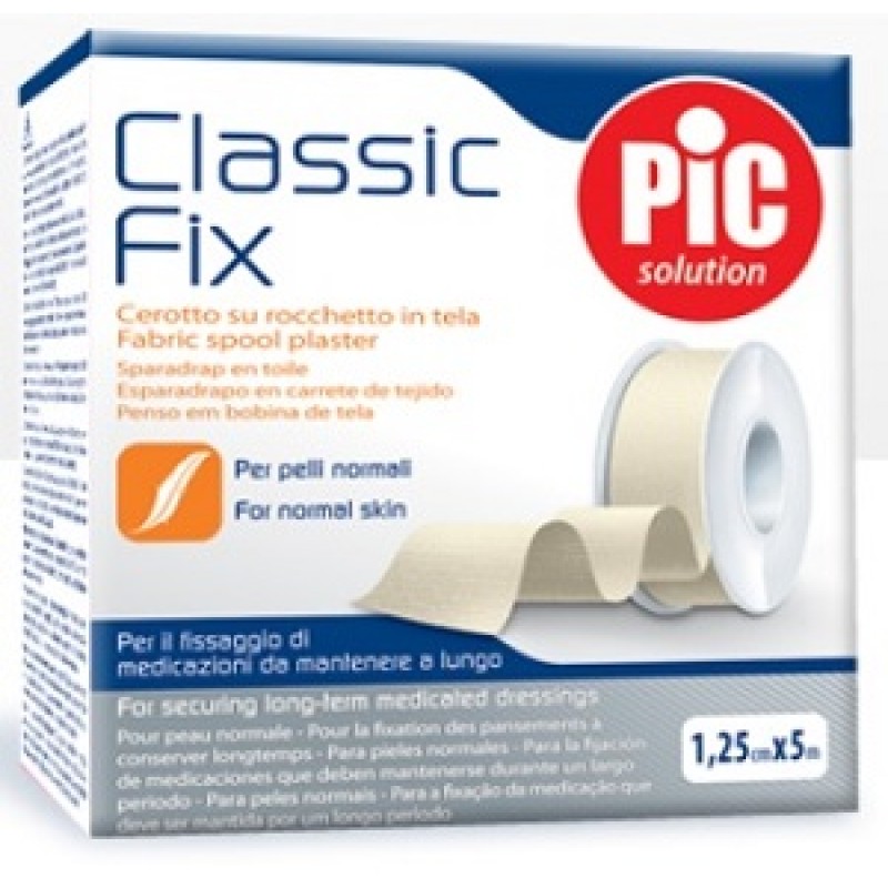 Pic Fix Cerotto su Rocchetto Tela Bianca TNT 1,25 cm x 5 m