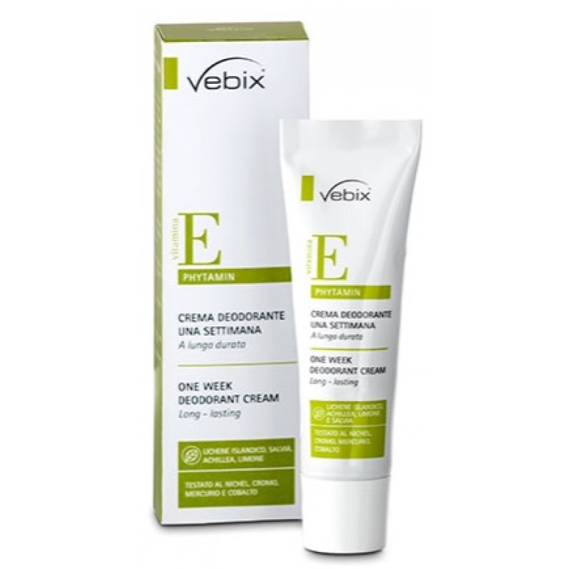 Vebix Phytamin Vitamina E Crema Deodorante 1 Settimana 125 ml