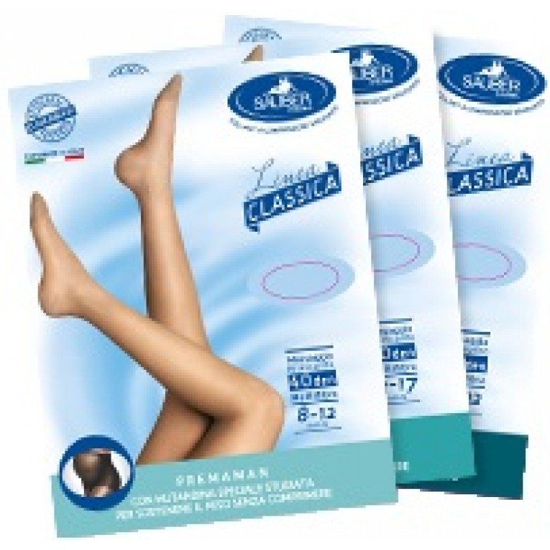 Sauber Linea Classica Collant Pre-maman 70 Den Neutro Beige Taglia 4