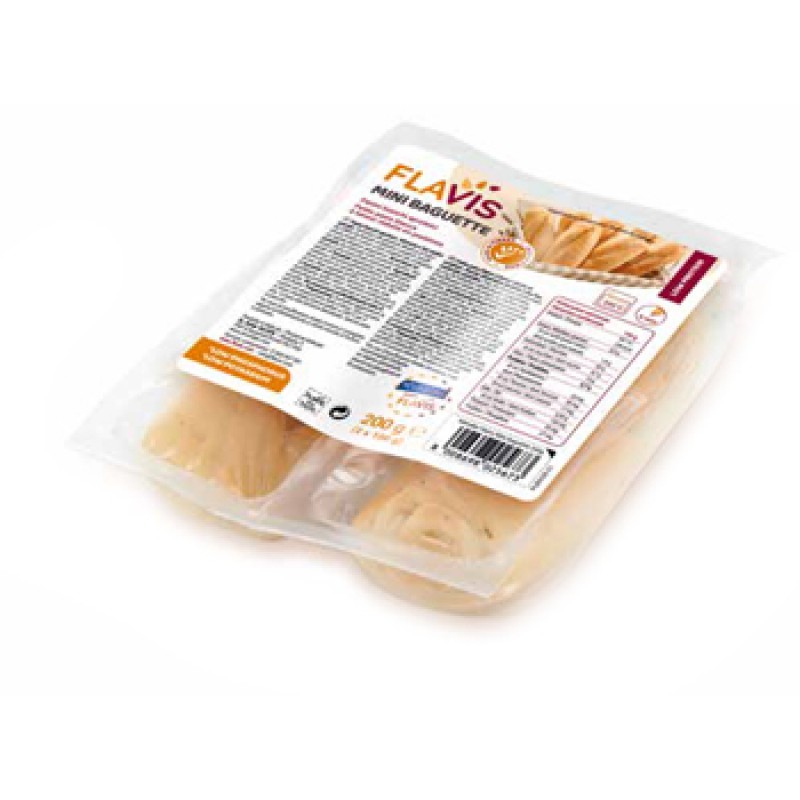 Flavis Mini Baguette Panini Bianchi Aproteici 2x100 g