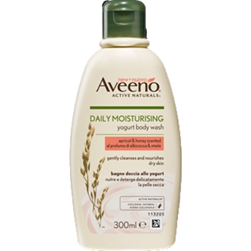 Aveeno Bagnodoccia allo Yogurt Profumo Albicocca e Miele