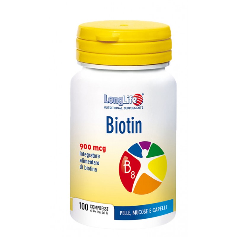 LONGLIFE BIOTIN 900MCG 100CPR