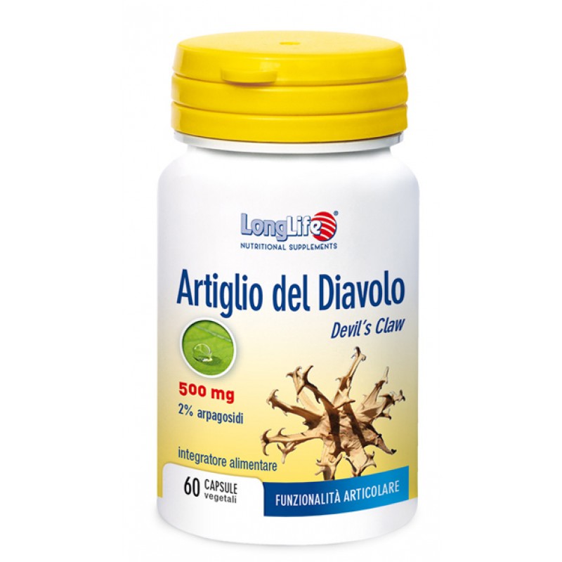 LongLife Artiglio del Diavolo 2% Integratore Funzionalità Articolare 60 Capsule