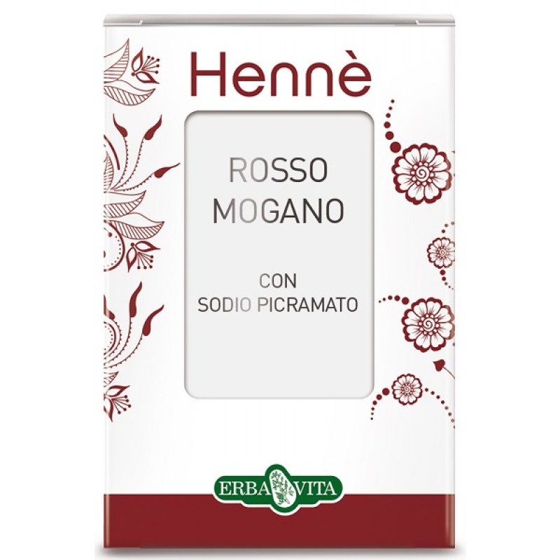 Erba Vita Hennè Color Cap Rosso Mogano Tintura Per Capelli 100 g
