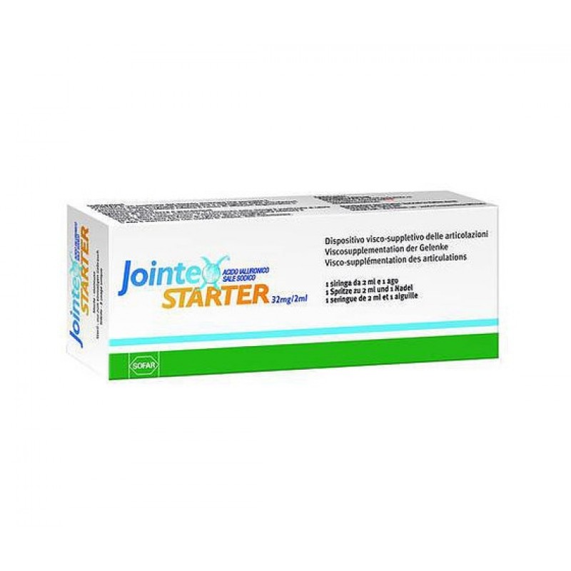 Jointex Starter - 3 siringhe preriempite a base di Acido Ialuronico 1,6% - 32 mg - 2 ml