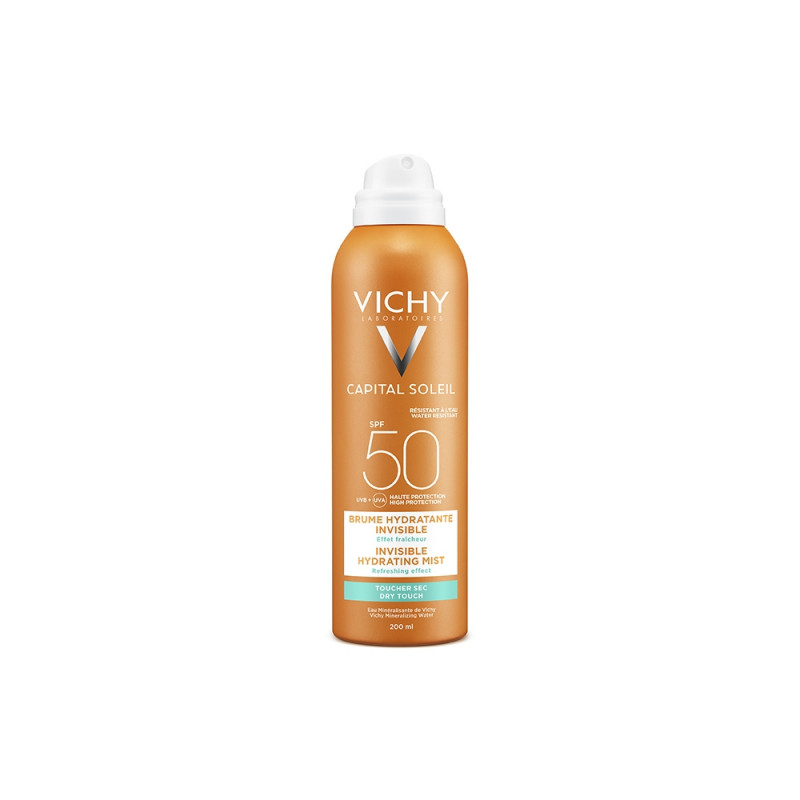 Vichy Idéal Soleil Spray Invisibile Idratante SPF 50 - Protezione Corpo - 200 ml