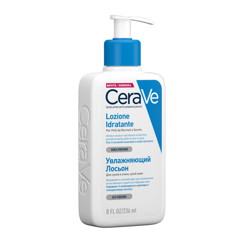 CeraVe Lozione Idratante Corpo Pelle da Normale a Secca 236 ml