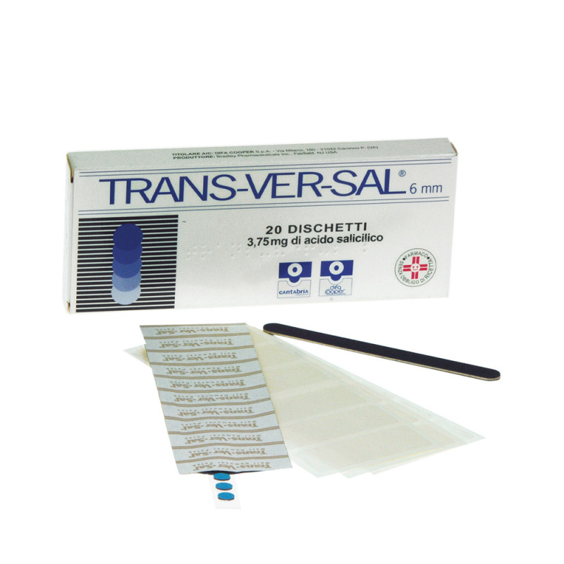 Transversal 3,75 mg/ 6 mm Acido Salicilico 20 Cerotti Transdermici