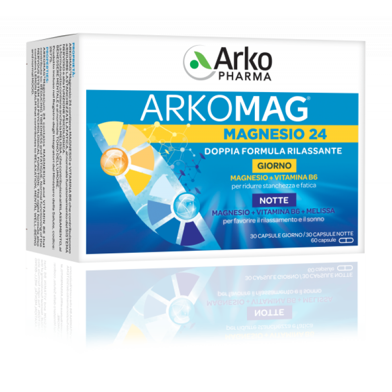 Arkopharma Magnesio 24 Doppia Azione 60 capsule
