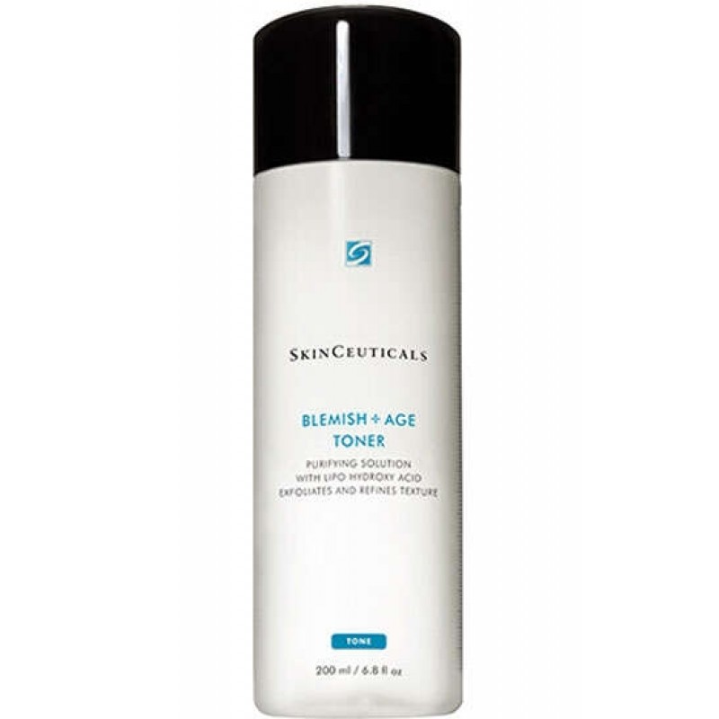 SkinCeuticals Blemish + Age Toner Tonico Esfoliante a base di Acido Salicilico, Glicolico e LHA 200 ml