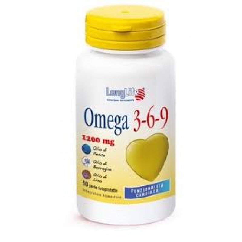LongLife Omega 3-6-9 Integratore Di Acidi Grassi 50 Perle