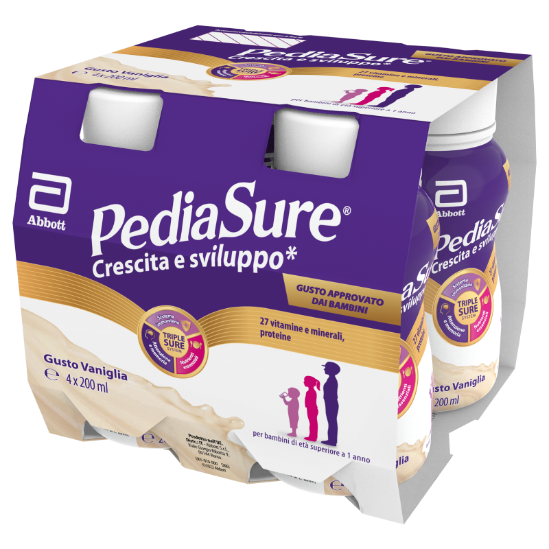 Pediasure Crescita e Sviluppo Drink 4x200ml vaniglia