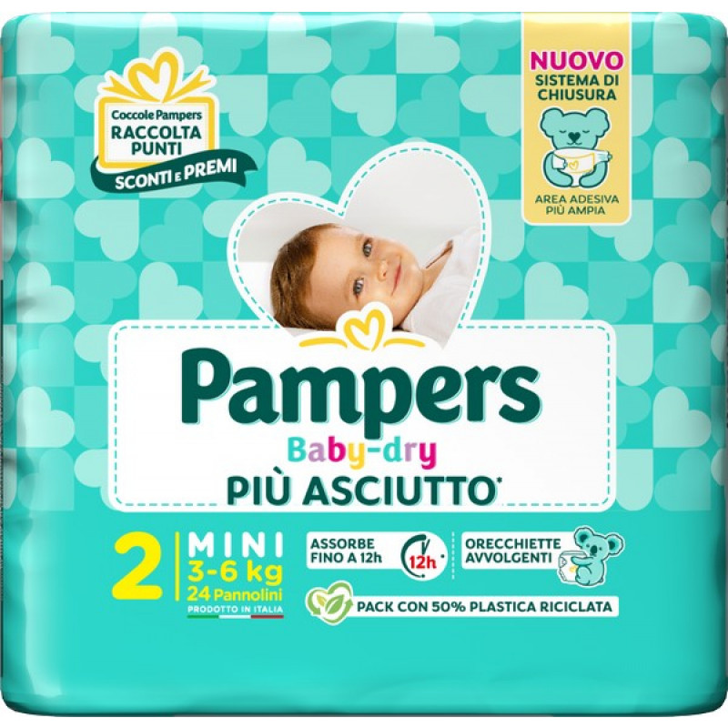 PAMPERS BD DOWNCOUNT MINI 24PZ
