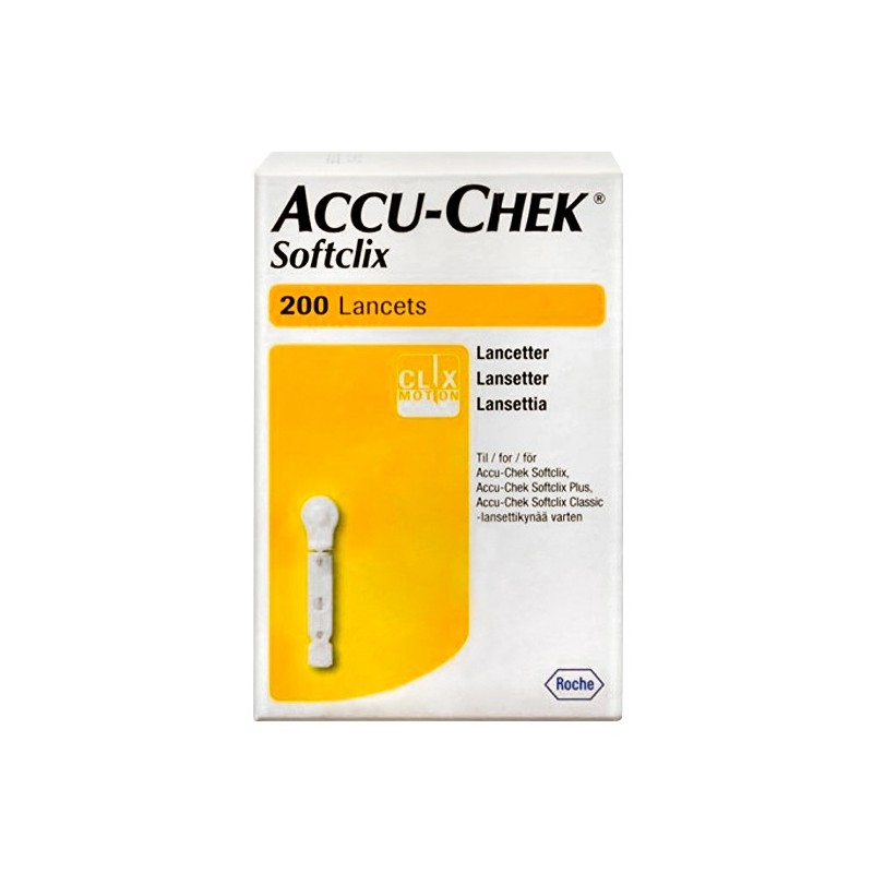 Accu-Chek Softclix Lancette Pungidito per Glicemia 200 Pz