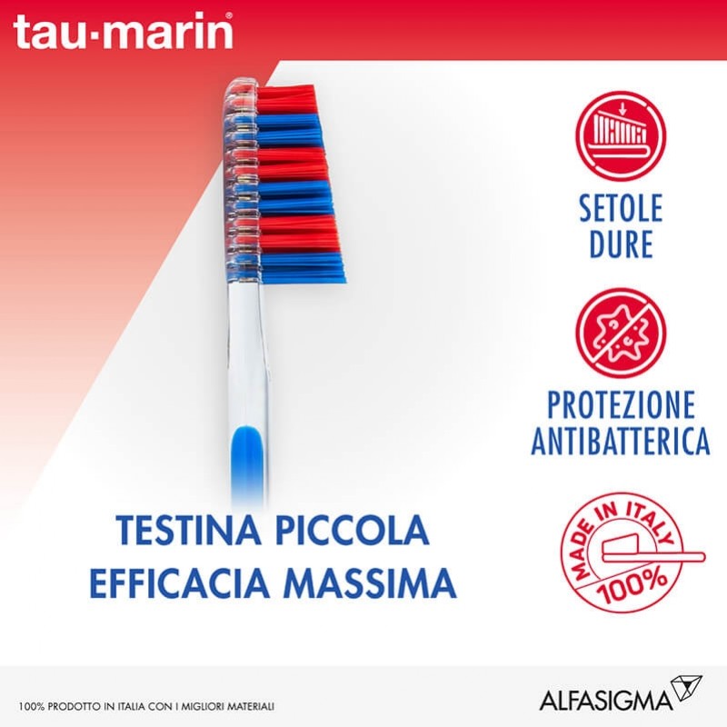 Tau-Marin Spazzolino Professional 27 Setole Dure Testina Piccola