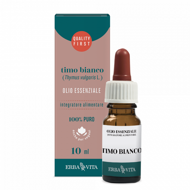 Erba Vita Olio Essenziale Timo Bianco Integratore Balsamico 10 ml