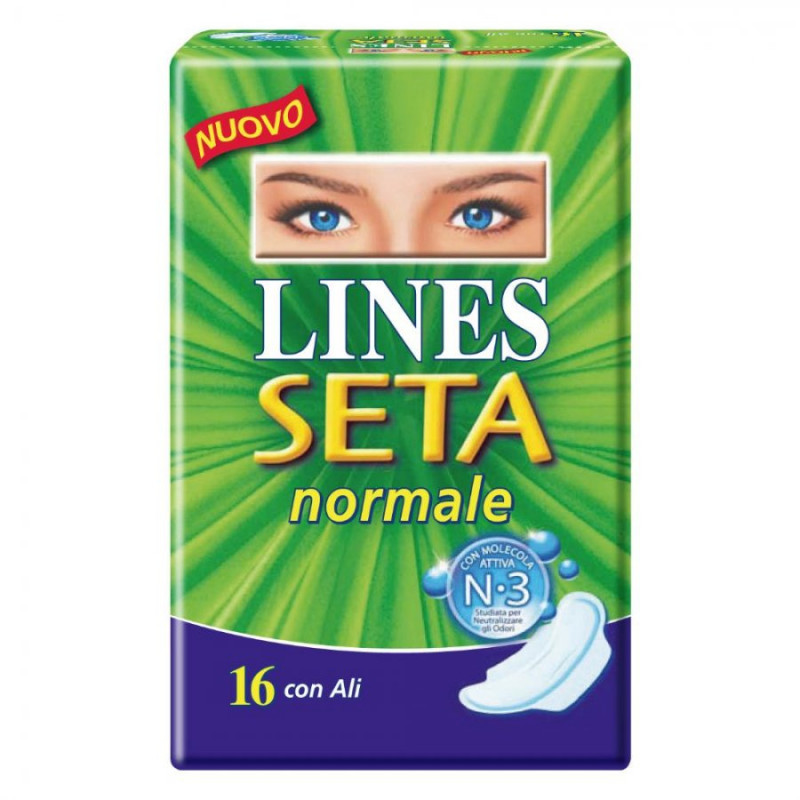 Lines Seta Assorbenti Normali Con Ali 16 Pezzi
