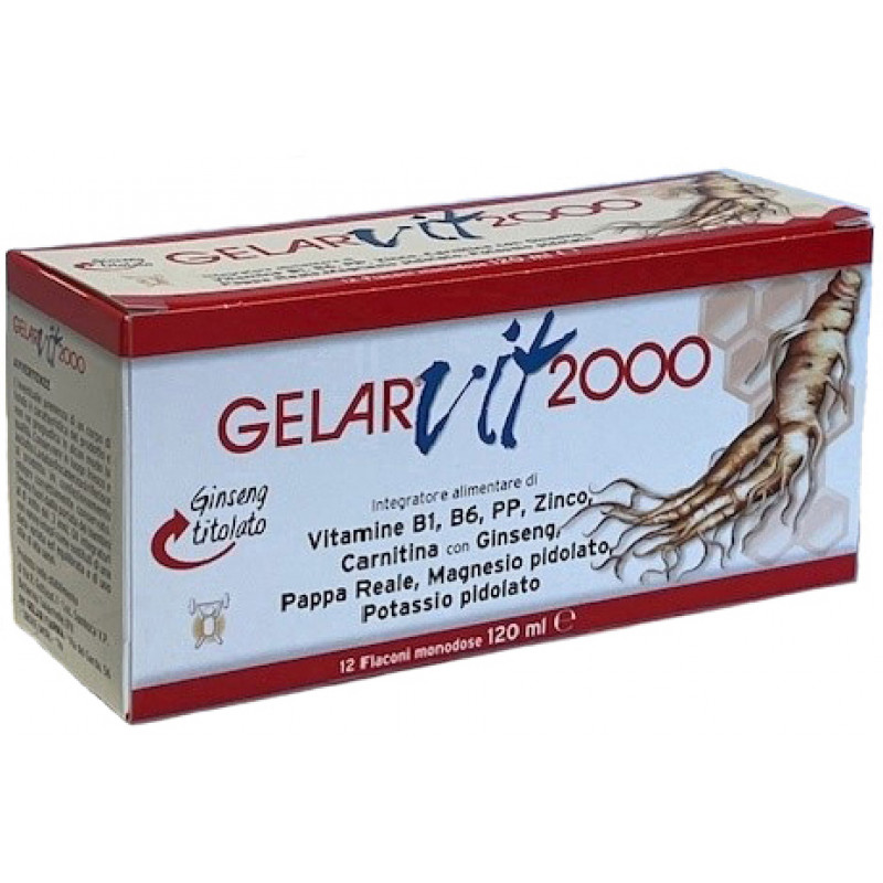Gelarvit 2000 Integratore Tonico Energetico 12 Flaconcini