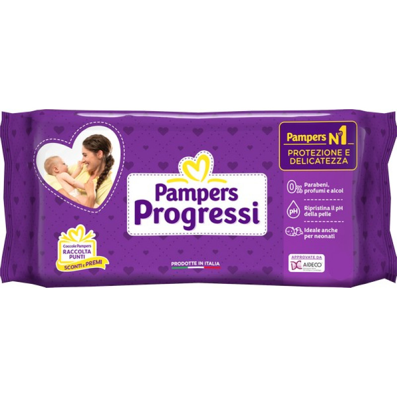 Pampers Salviette Sensitive Aloe 63 Pezzi