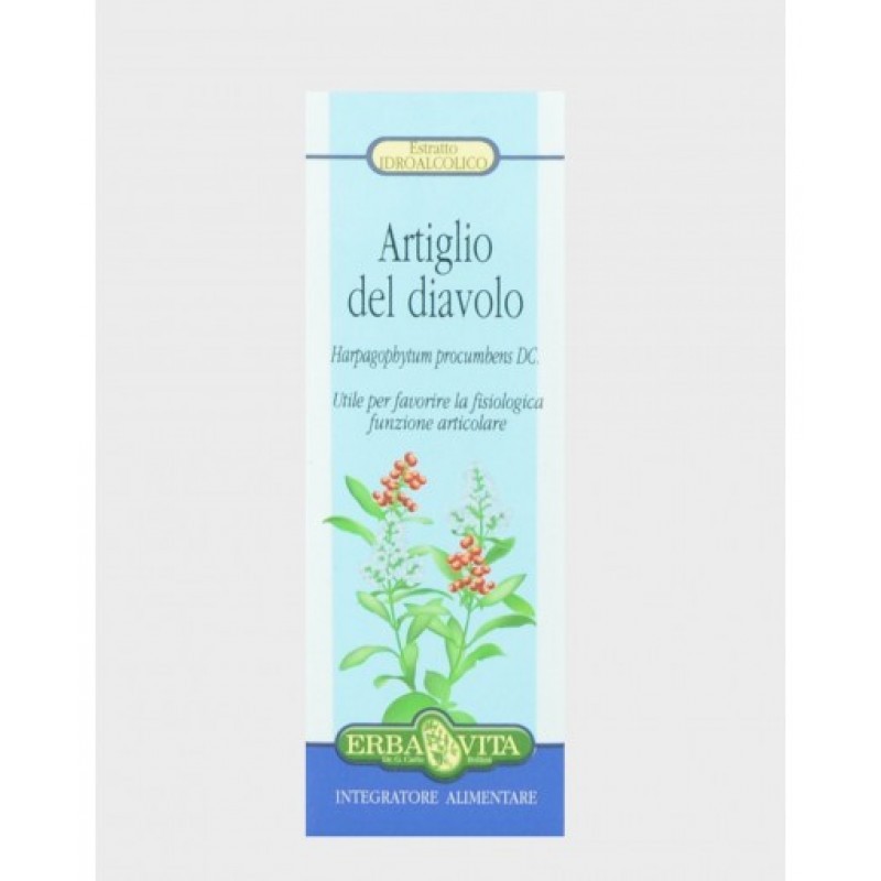 Erba Vita Artiglio del Diavolo Tintura Idroalcolica Funzionalità Articolare 50 ml