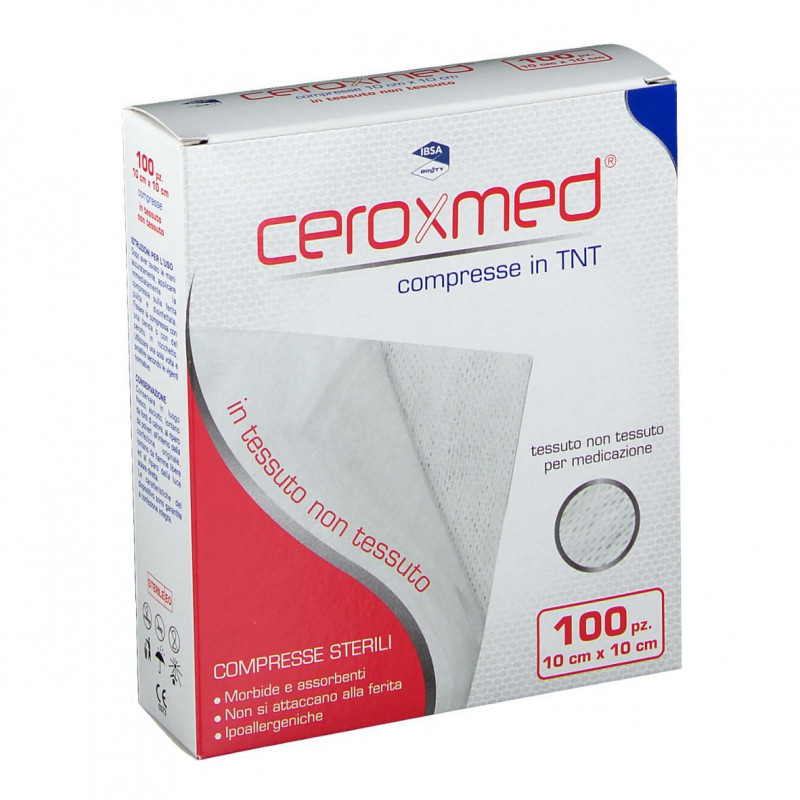Ceroxmed Compresse Garza TNT 10x10 cm 100 Pezzi