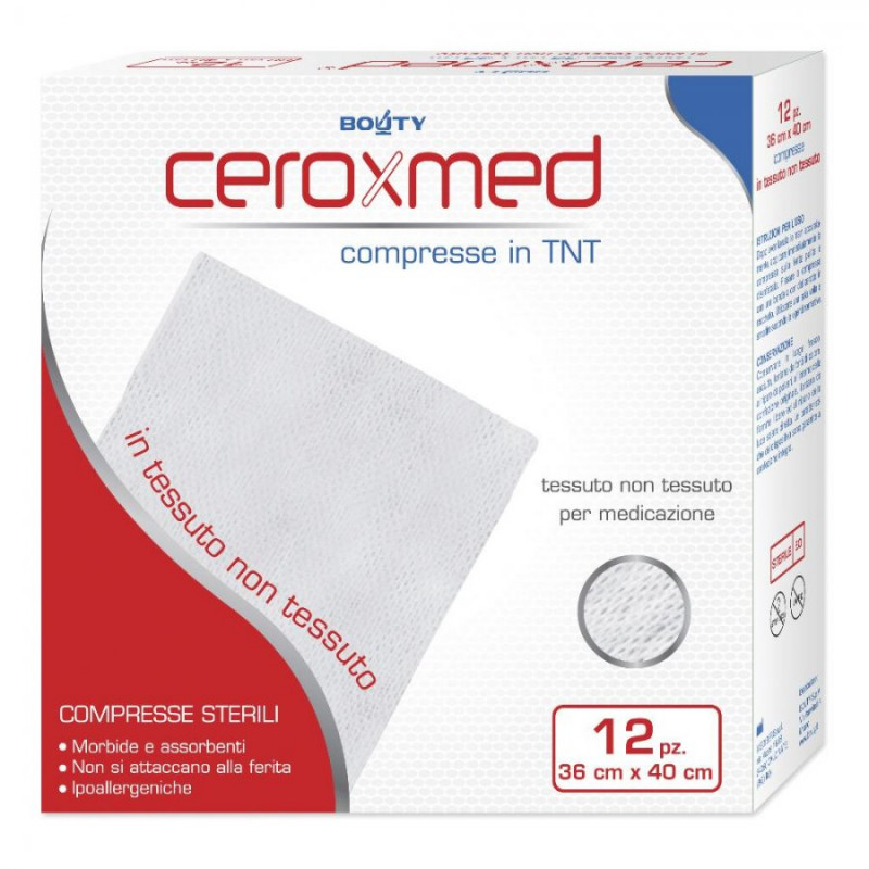 Ceroxmed Soft Compresse di Garza in TNT 36x40 cm 12Pezzi