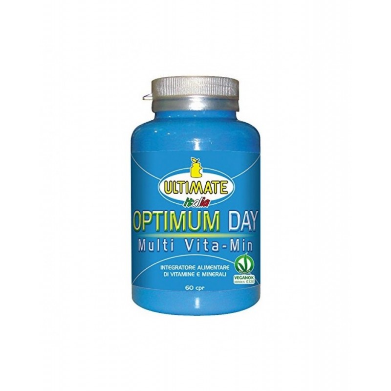 OPTIMUM DAY VITAMINA C multivitaminico completo ad altissimo contenuto di VITAMINA C 60 COMPRESSE