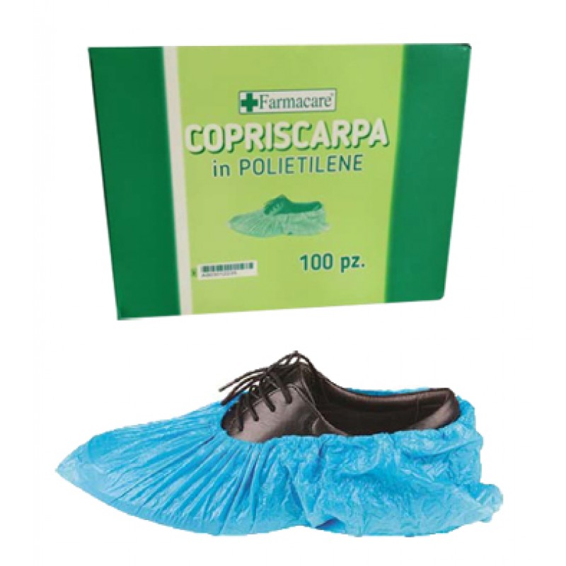 Farmacare Copriscarpe Polietilene 100 Pezzi 15x36 cm
