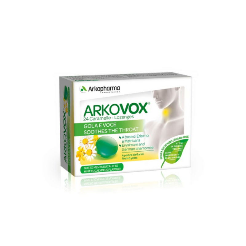 Arkovox Integratore Balsamico Menta ed Eucalipto 24 Caramelle