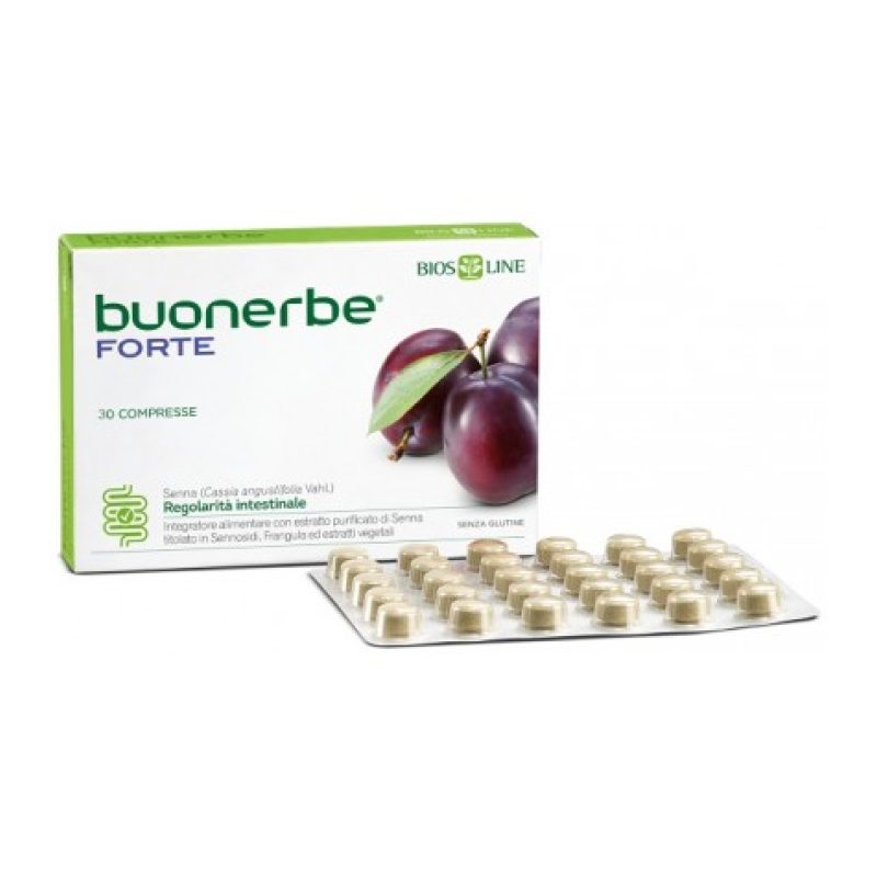 Buonerbe Forte Integratore Transito Intestinale 30 Compresse
