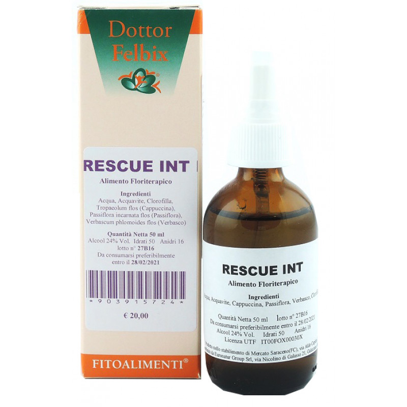 Rescue INT Spray Rimedio Calmante Floriterapico 50 ml