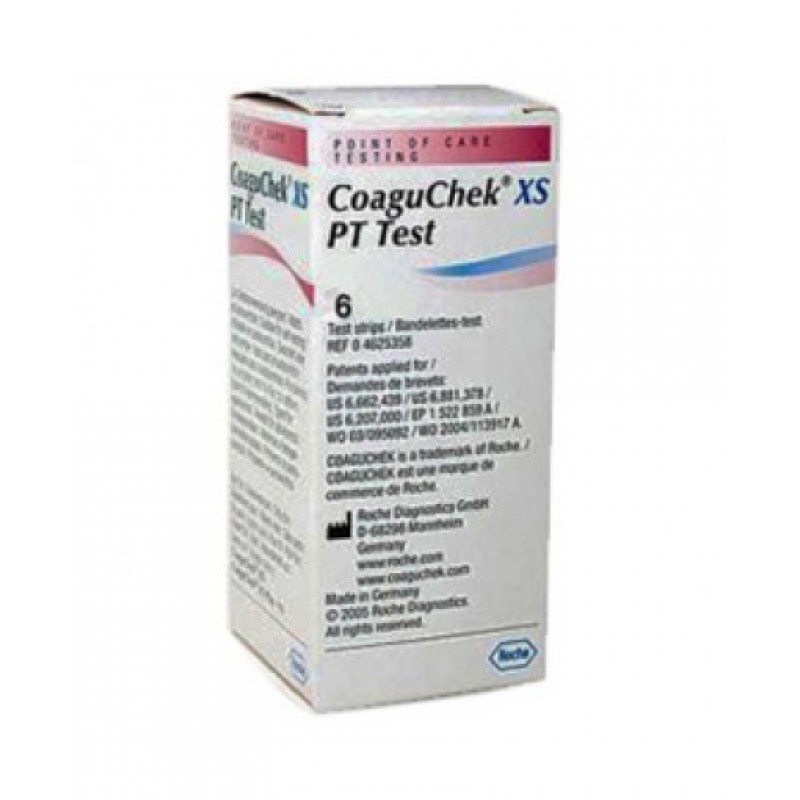 Roche CoaguCheK XS Strisce PT Test 6 Strisce