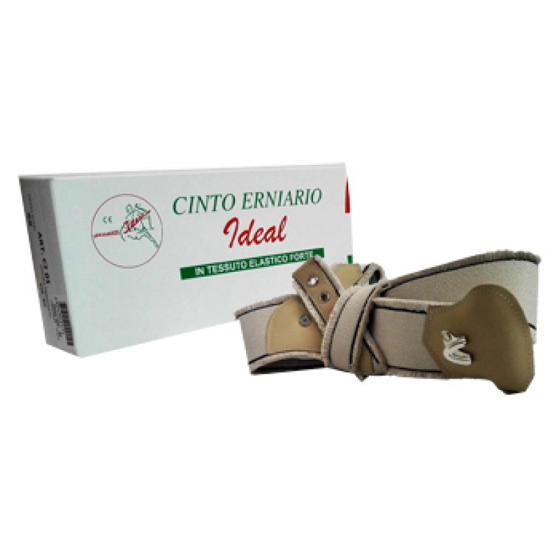 CINTO ERNIARIO IDEAL IN TESSUTO ELASTICO FORTE SINISTRO GRIGIO FRANGIATO 85CM
