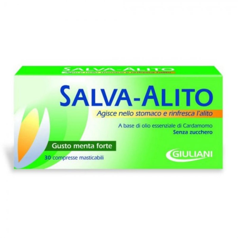 Salva-Alito Giuliani Gusto Menta Forte 30 Compresse Masticabili