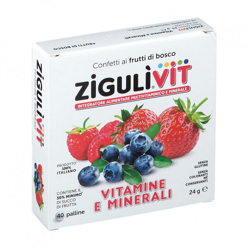 ZiguliVit Integratore Vitamine e Minerali Gusto Frutti Di Bosco 24 g
