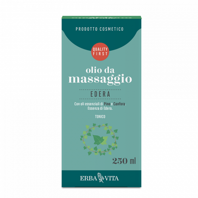 Erba Vita Edera Olio Da Massaggio Idratante e Drenante 250 ml
