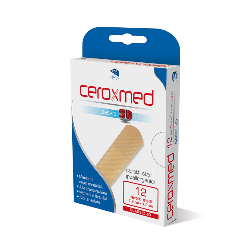 Ceroxmed Classic 3D Cerotti Formato Medio 12 Pezzi