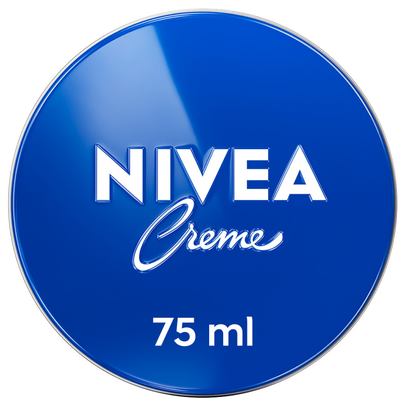 Nivea Creme 75 ml, Crema idratante corpo, viso e mani multiuso con Eucerit, Glicerina e Pantenolo