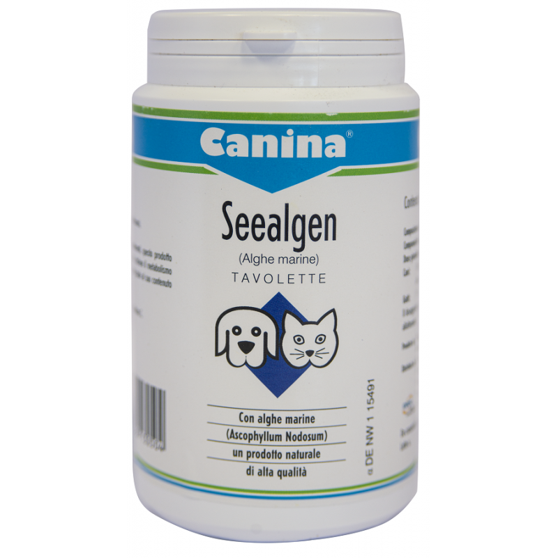 Canina Seealgen Integratore Alimentare Cani e Gatti Tavolette 225 gr
