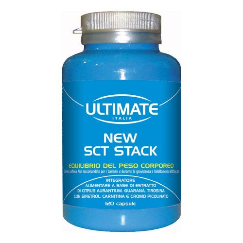 Ultimate Sport New SCT Stack Integratore Brucia Grassi 120 Capsule