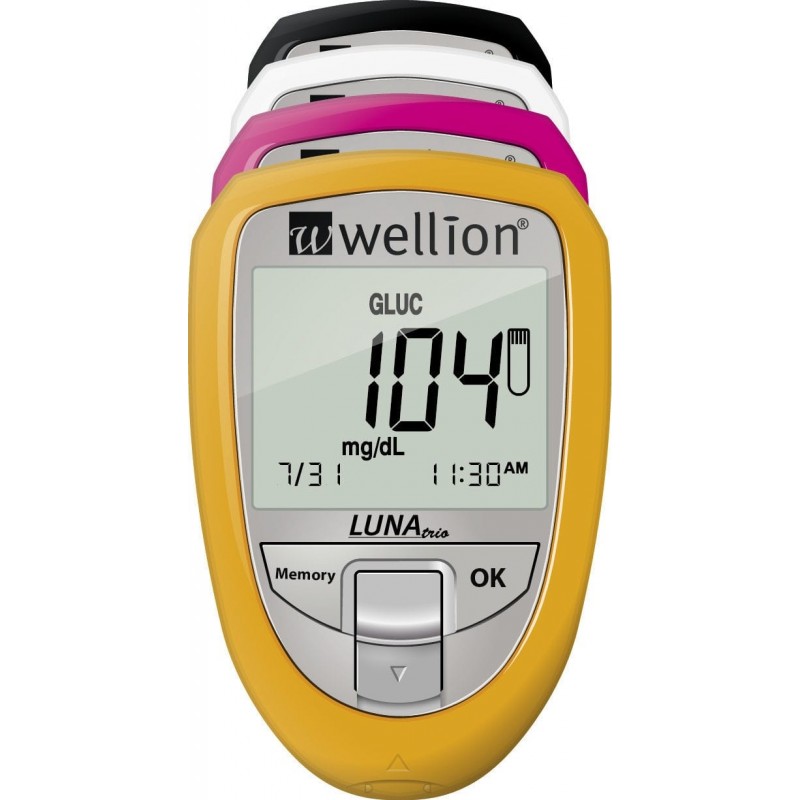 WELLION LUNA TRIO GIALLO KIT MISURATORE