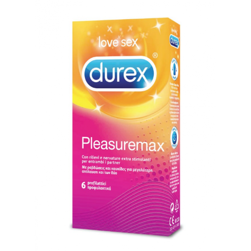 Durex Pleasuremax Preservativi Stimolanti 6 Pezzi